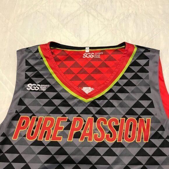 SGS Sports Gear Swag reversible gray red‎ #2 Jersey XL - Picture 2 of 9